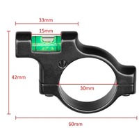 Niveau à bulle de précision ECHAIN avec logo personnalisé, 30 mm, en alliage d'aluminium 6063-T6, noir mat, pour montage de lunette de chasse