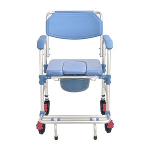 Multi Function <b>Toilet</b> Chair With Wheels <b>For</b> Seniors And Pregnant Women Indoor Home Care Chair 4 Castor Lockable - Product Image 3