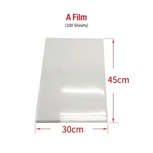 UV mürekkep filmi A + B levha yapışkanlı kağıt Sticker yeni durum UV baskı transferi için rulo için Metal cam ahşap plastik