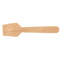 Cuillères à glace jetables en bois écologiques biodégradables en bois de bouleau naturel, petites mini-cuillères pour dégustation de desserts, vaisselle de fête en vrac