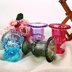 Vases en verre rétro, vases en verre à relief français, décoration de table de salon en verre, vente en gros - Product Image 5
