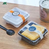Vente en gros de barquettes en plastique PET de qualité alimentaire de la marque YuXuan, boîtes à mochi, matériaux recyclés, impression UV, logo personnalisé transparent