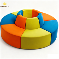 Fournisseur de mobilier de bibliothèque, canapé modulaire sectionnel coloré, doux et durable pour les bureaux scolaires, les bureaux et les salles d'attente