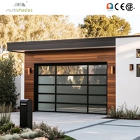 Porte de garage en acier coloré MULTI-TEINTES résistante au vent fort avec commande par application intelligente et porte latérale pour un accès facile