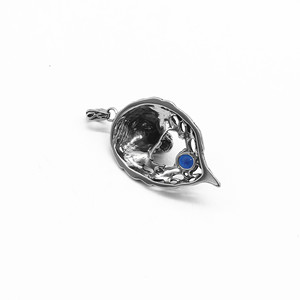 Colgante de lobo azul zafiro yunnique, joyería de animales de acero inoxidable para hombres y mujeres, collar de regalo - Product Image 2