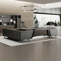 Bureau de direction contemporain, mobilier de bureau moderne, table de luxe, bureau de directeur, mobilier de PDG