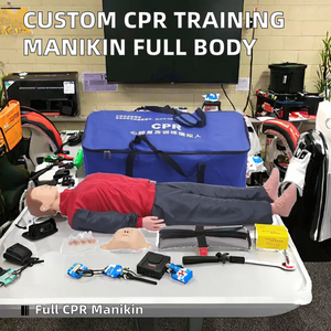 Mannequin de formation RCP à compression thoracique pour usage domestique, modèle de formation RCP corps entier en plastique certifié ISO - Product Image 2