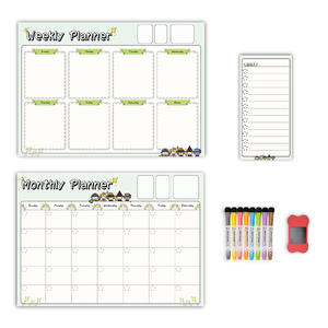 Calendrier magnétique de réfrigérateur pour enfants, effaceur à sec, calendrier à la maison pour enfants, calendrier de la <span class=keywords><strong>semaine</strong></span> A3 planificateur A4 tableau blanc - Product Image 1