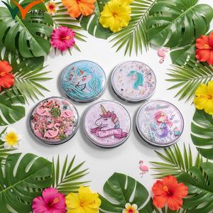 Cartoon <b>Compact</b> <b>Mirror</b> Cute Lovely Makeup <b>Mirror</b> Portable Round Cosmetic Hand <b>Mirror</b> for Gift - Product Image 6