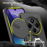 Coque de téléphone porte-anneau en TPU hybride antichoc avec housse de protection de caméra coulissante pour Xiaomi 17 Pro Max 15 Ultra 15T Pro 14