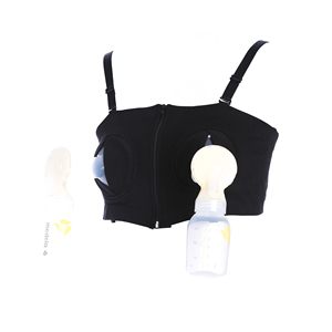 Reggiseno con pompa premaman regolabile all'ingrosso aperto e traspirante con due cerniere e reggiseno per allattamento senza mani - Product Image 2