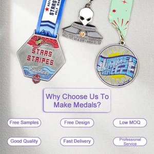 Fiesta 3D Kids Quality Race Champions League Marathon Football <b>Cheap</b> Award Wholesale Sports Metal Crafts Custom Design Medals - Product Image 3