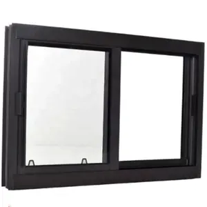 アルミニウムアンブレイカブルウィンドウオーストラリアCE標準スライドアルミニウム窓調節可能なスライド強化ガラス窓
