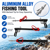 Lance de pêche en alliage d'aluminium OEM avec pointe barbelée, légère et portable, outil de pêche sous-marine pour la pêche en plein air