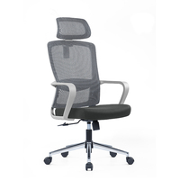 Chaise de bureau ergonomique réglable à dossier haut en maille pour personnel – Silla De Escritorio Oficina