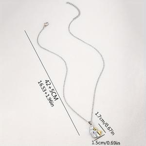 Collana alla Moda con Ciondolo Donna e Cane, Grazioso Pendente a Forma di Cucciolo, <span class=keywords><strong>Gioielli</strong></span> con Animali Domestici - Product Image 4