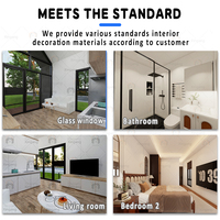 Kit Casa in Acciaio Leggero per Uso Commerciale, Moderna Casa Prefabbricata Modulare con Tetto Triangolare, per Resort e Hotel
