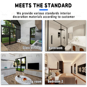 Kits de Casas de Acero Ligero para Uso Comercial, Modernas, Pequeñas, con Techo Triangular, Desmontables, Modulares, Prefabricadas, para Alojamiento, <span class=keywords><strong>Resort</strong></span>, Hotel - Product Image 2