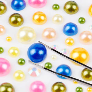 Boîte transfrontalière perle synthétique résine strass coupe brillante 10mm accessoires pour ongles bricolage matériaux faits à la main épingle à cheveux en vrac - Product Image 3