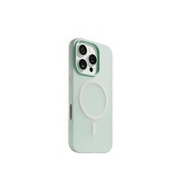 Étui de téléphone portable en silicone magnétique uni avec finition mate et design anti-chute pour 15/14/17 Pro