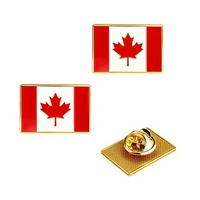 Broche unisexe en alliage avec feuille d'érable rouge du Canada, technique d'émail goutte à goutte, polyvalente, mode, commémorative, anniversaire, accessoire vestimentaire