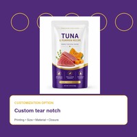 Sachet refermable en PE écologique et recyclable avec bec verseur, qualité alimentaire, pour emballage d'aliments pour chiens et chats, résistant à l'humidité, en Mylar