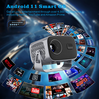 A10 Smart Android 11 LCD Proyector Mini Pocket 4K 720P LED Full HD Wireless 3D Video 2G RAM Smart Home Theater con enchufe de EE. UU.