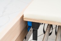 Lit de Pilates Reformer en bois d'érable blanc, machine de fitness professionnelle, couleur et logo personnalisables, pour exercices de yoga