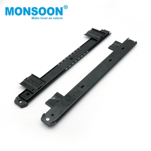 27mm chiều rộng bàn bếp trượt đường ray Đen undermounted nội thất văn phòng hai lần bóng mang ngăn kéo cho máy tính ăn uống - Product Image 5