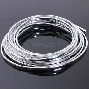 Tira de Moldura Cromada de 6 Metros, Protector de Borde de Puerta de Coche, Tira Protectora Contra Rayones, Rollo de Moldura Cromada - Product Image 2