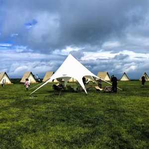 Tente extensible en acier robuste et imperméable <span class=keywords><strong>pour</strong></span> plus de 40 personnes, grande tente portable en tissu Oxford, abri <span class=keywords><strong>pour</strong></span> événements et fêtes, auvent pare-soleil - Product Image 2