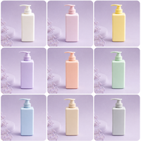 Botella Dispensadora de Champú Cuadrada de PET Vacía de 500 ml con Logotipo Personalizado, Botella de Plástico Recargable con Bomba para Loción, Acondicionador, Jabón Corporal