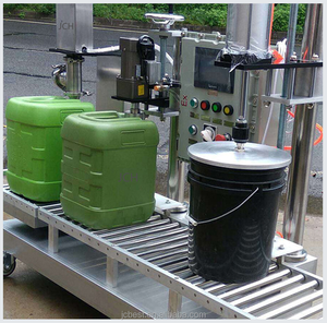 Machine de remplissage et de bouchage semi-automatique pour fûts en plastique - Remplisseur de précision haute précision pour fûts chimiques Convoyeur à rouleaux Scellage - Product Image 4