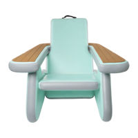 Chaise de canapé plate-forme flottante, gonflage rapide, bord de mer, natation, point de goutte d'eau
