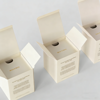 2026 Bestseller Goldfolie Faltbare Kartonbox für Duftkerzen Papier-Faltkarton-Verpackung