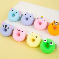 Jouets Squishies Anti-stress en TPR, Jouet à Presser Personnalisé en Forme de Mini Donut, Jouets Squishy Mochi à Rebond Lent