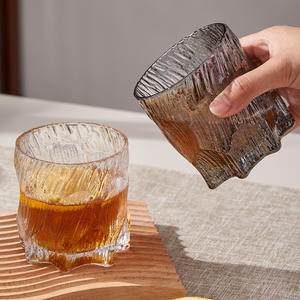 Vaso de Vidrio de Lujo Creativo, Estilo Glaciar, de una Sola Pieza, para Fiestas, Cristalería de Color Sólido - Product Image 4