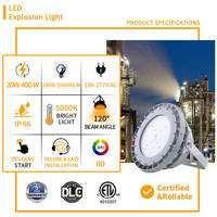 Lumière LED antidéflagrante 100W Iecex Zone1 avec tube droit Ex de 308 mm Ik10