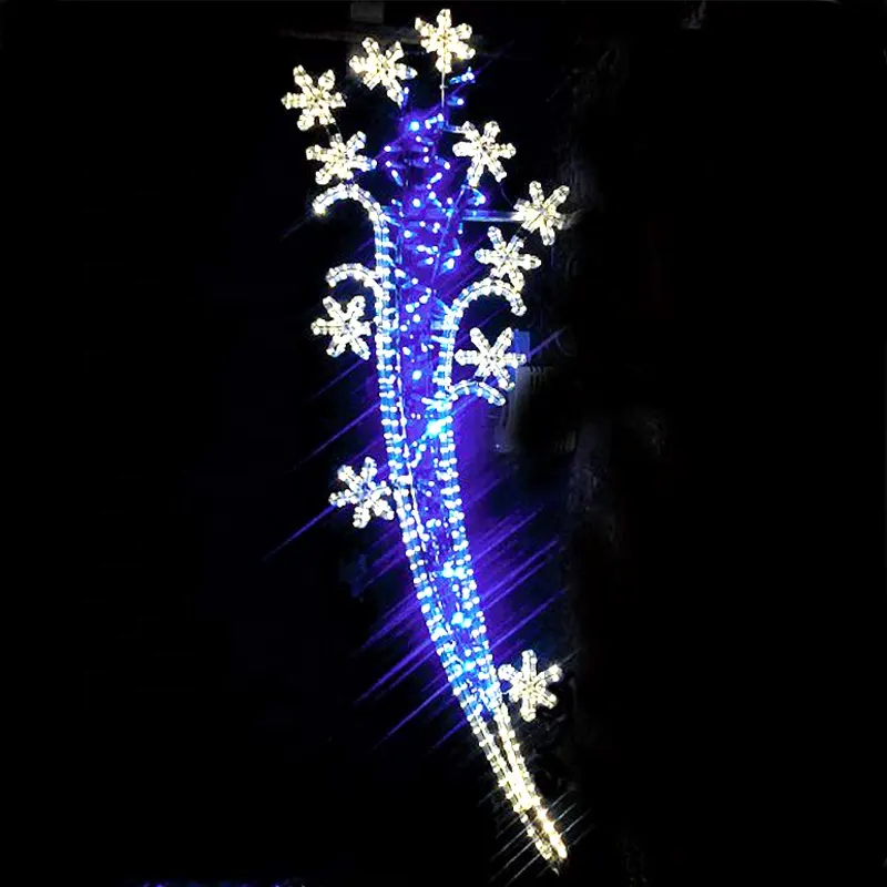 Toptan buğday led ışık düğün dekorasyon rgb led dize açık led noel doğuş motifi ışık direği monte motif ışık