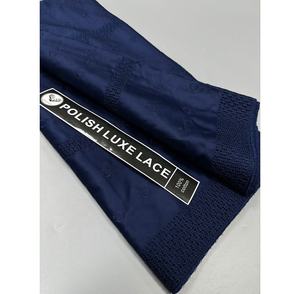 Tela de Encaje Africana de Alta Calidad, Tela de Encaje de Algodón Pulido, Color Azul Cielo, 5 Yardas para Ropa Masculina Nigeriana - Product Image 2