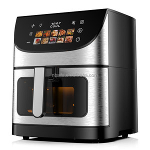 Friteuses à air chaud Aifa sans huile, noires, intelligentes, 8 <span class=keywords><strong>L</strong></span>, numériques, de qualité supérieure, électroménager de cuisine - Product Image 5
