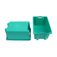QS plastique poisson fruits de mer caisse chaîne du froid logistique empilage poisson stockage dislocation chiffre d'affaires boîte pour légumes et fruits