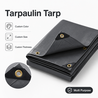Bâche imperméable robuste en polyéthylène Ripstop, couverture contre les intempéries, taille personnalisée pour l'emballage de machines industrielles
