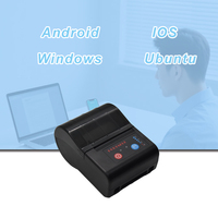Imprimante thermique portable mini 2 pouces pour reçus et étiquettes, imprimante mobile sans fil Bluetooth, support de ceinture/cordon en option, ODM/OEM