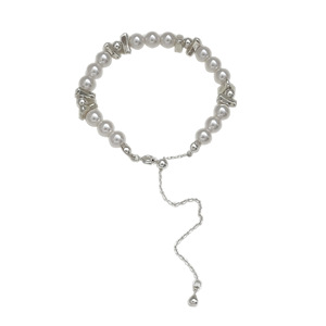 Bracelet en argent sterling S925 Yinruitai avec perles blanches, bijoux pour femmes, à porter au quotidien - Product Image 5