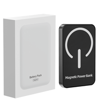 Batteries externes portables personnalisées 5000mAh 10000mAh pour le marché mondial, chargeur magnétique sans fil 5000 10000 mAh, Power Bank métallique