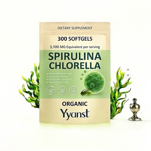 Espirulina y Chlorella de Alta Calidad de Marca Privada, Protección Antioxidante, Apoya el Bienestar Diario y la Salud Celular, Cápsulas Blandas - Product Image 1