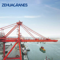 Grue portique portiqueuse avec cabine et télécommande pour terminal intermodal