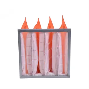 Middle Efficiency Synthetic Fiber High Quality Bag Filter Supplier Pocket Air Filter Compatible With Hvac System