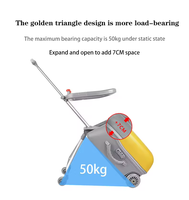 Valise mains libres avec garde-corps pour enfants Poussette ABS Trolley pour voyage Verrouillage Boarding School Business